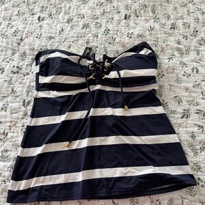 Ralph Lauren Striped Bikini Top Swimsuit Swim Vacation NWT $120